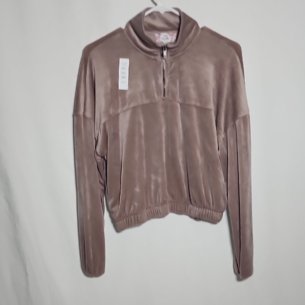Women's Taupe Pullover Top - Picture 8 of 8